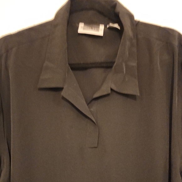 Maggie Barnes 2X Career Blouse | Pullover | Collared | 100% Polyester - Picture 7 of 7